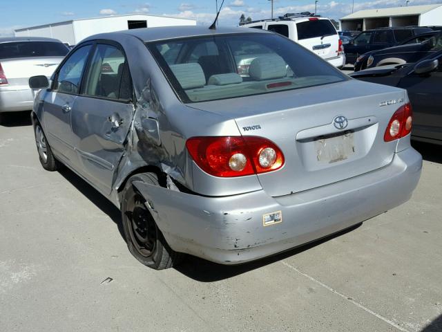 1NXBR32E25Z450754 - 2005 TOYOTA COROLLA SILVER photo 3