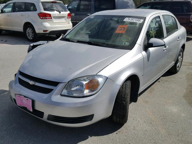 1G1AL55F477364339 - 2007 CHEVROLET COBALT LT SILVER photo 2