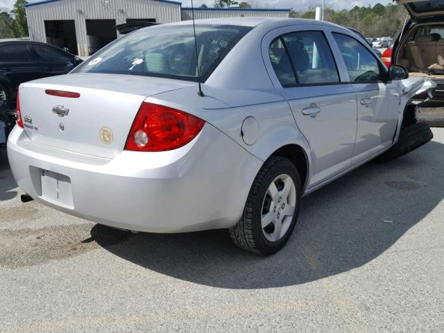 1G1AL55F477364339 - 2007 CHEVROLET COBALT LT SILVER photo 4