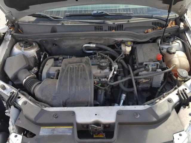 1G1AL55F477364339 - 2007 CHEVROLET COBALT LT SILVER photo 7