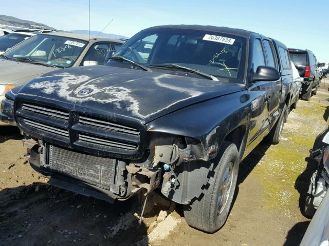 1B7GL2AN8YS775657 - 2000 DODGE DAKOTA QUA BLACK photo 2