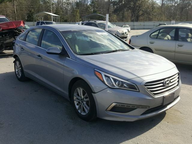 5NPE24AFXFH004322 - 2015 HYUNDAI SONATA SE GRAY photo 1