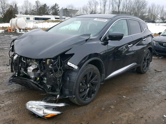 5N1AZ2MH8HN149174 - 2017 NISSAN MURANO S BLACK photo 2