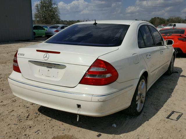 WDBUF56J16A948793 - 2006 MERCEDES-BENZ E 350 WHITE photo 4