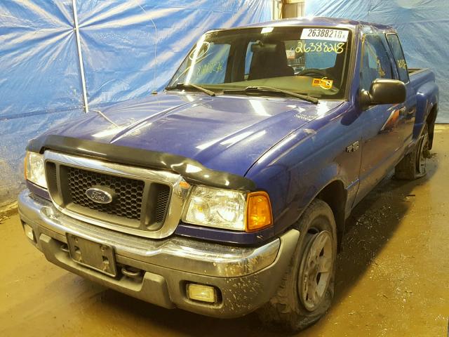 1FTYR15E04PB59083 - 2004 FORD RANGER SUP BLUE photo 2