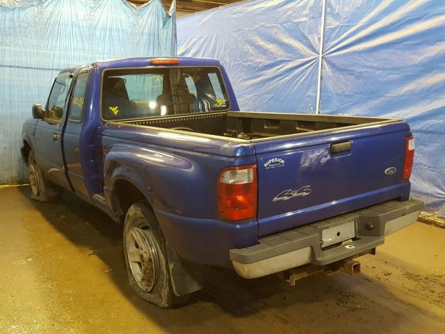 1FTYR15E04PB59083 - 2004 FORD RANGER SUP BLUE photo 3