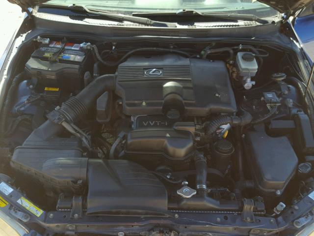 JTHBD192830078908 - 2003 LEXUS IS 300 BLUE photo 7