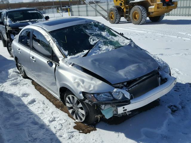 1HGFA16899L019086 - 2009 HONDA CIVIC EX SILVER photo 1