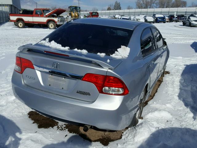 1HGFA16899L019086 - 2009 HONDA CIVIC EX SILVER photo 4