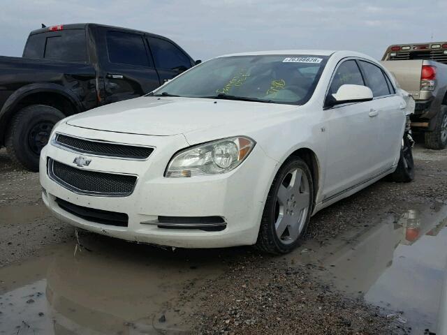 1G1ZH57B58F159389 - 2008 CHEVROLET MALIBU 1LT WHITE photo 2