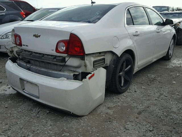 1G1ZH57B58F159389 - 2008 CHEVROLET MALIBU 1LT WHITE photo 4