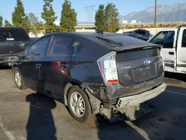 JTDKN3DU9A1113322 - 2010 TOYOTA PRIUS GRAY photo 3