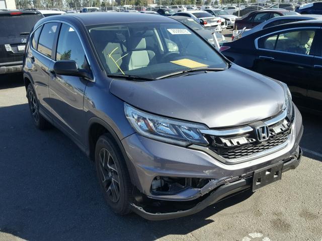 2HKRM4H47GH678378 - 2016 HONDA CR-V SE BLACK photo 1