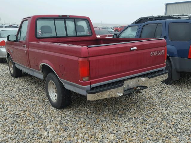 1FTDF15Y6RNB63532 - 1994 FORD F150 RED photo 3