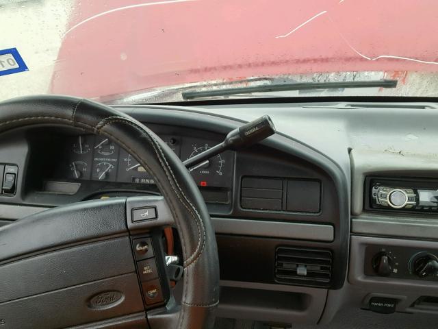 1FTDF15Y6RNB63532 - 1994 FORD F150 RED photo 9