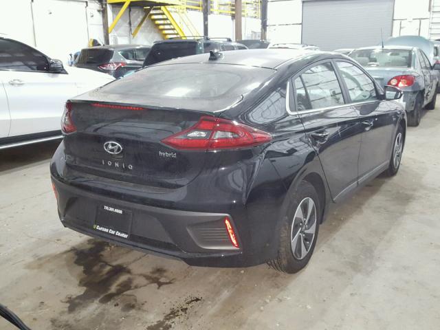 KMHC75LC4HU057779 - 2017 HYUNDAI IONIQ SEL BLACK photo 4