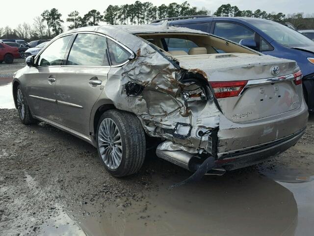 4T1BK1EB1HU249491 - 2017 TOYOTA AVALON XLE GOLD photo 3