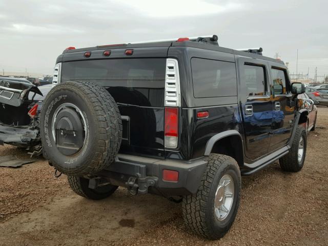 5GRGN23U75H132450 - 2005 HUMMER H2 BLACK photo 4