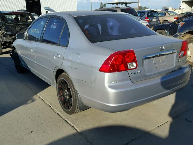 JHMES26723S000797 - 2003 HONDA CIVIC EX SILVER photo 3