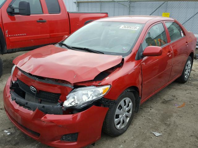 1NXBU4EE9AZ192016 - 2010 TOYOTA COROLLA LE 红色 照片 2