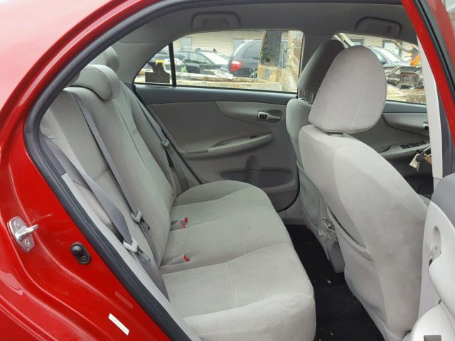 1NXBU4EE9AZ192016 - 2010 TOYOTA COROLLA LE 红色 照片 6