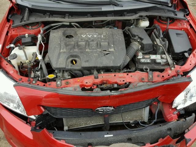 1NXBU4EE9AZ192016 - 2010 TOYOTA COROLLA LE 红色 照片 7