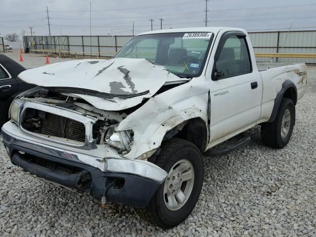 5TEPM62N74Z353937 - 2004 TOYOTA TACOMA WHITE photo 2