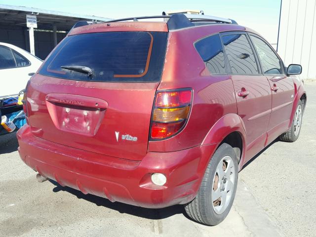 5Y2SL62844Z413451 - 2004 PONTIAC VIBE RED photo 4