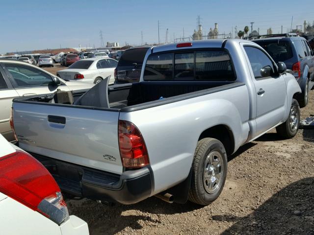 5TFNX4CN6DX031136 - 2013 TOYOTA TACOMA SILVER photo 4