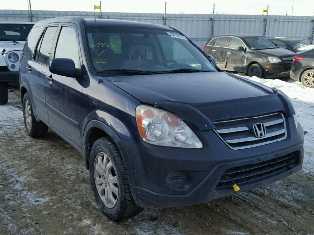 JHLRD78856C803959 - 2006 HONDA CR-V EX BLUE photo 1