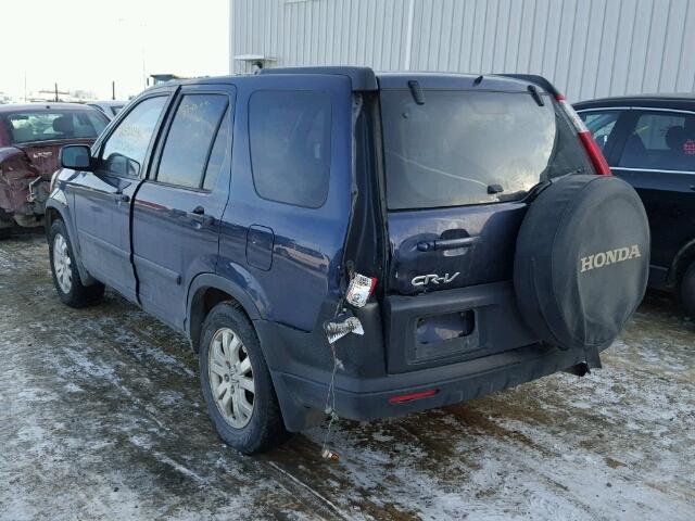 JHLRD78856C803959 - 2006 HONDA CR-V EX BLUE photo 3