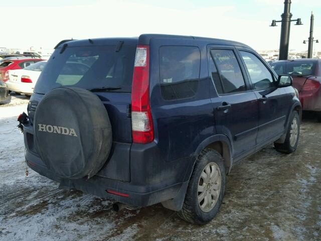 JHLRD78856C803959 - 2006 HONDA CR-V EX BLUE photo 4