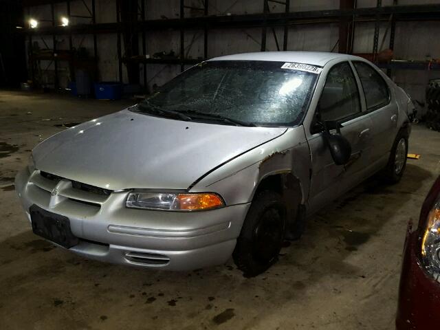 1B3EJ46X9YN304104 - 2000 DODGE STRATUS SE SILVER photo 2