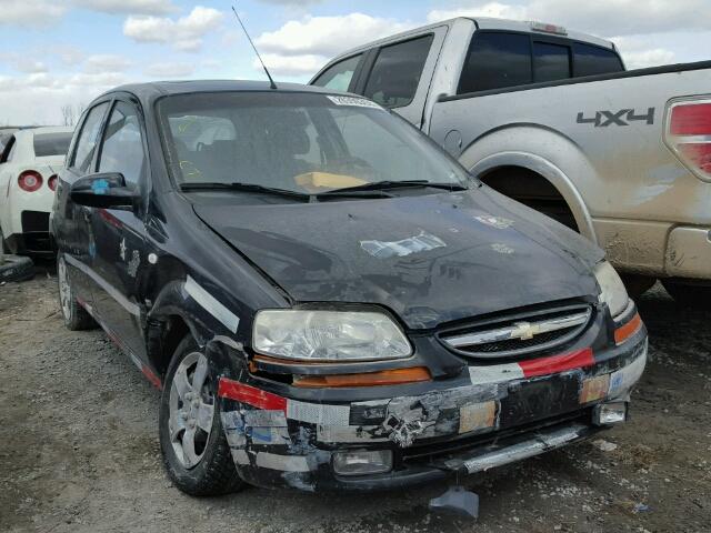 KL1TG65618B150019 - 2008 CHEVROLET AVEO LT BLACK photo 1