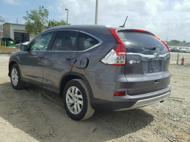 2HKRM3H70FH502484 - 2015 HONDA CR-V EXL CHARCOAL photo 3