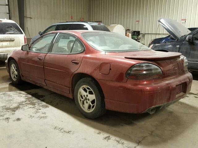 1G2WP52KX2F148095 - 2002 PONTIAC GRAND PRIX RED photo 3