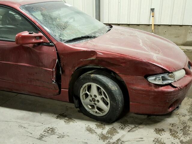 1G2WP52KX2F148095 - 2002 PONTIAC GRAND PRIX RED photo 9