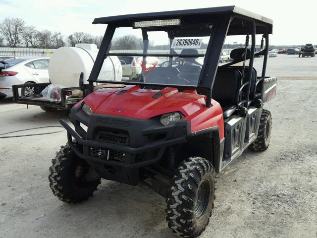 4XAWH76A1DE643968 - 2013 POLARIS RANGER 800 RED photo 2