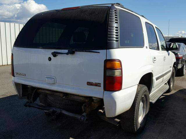 1GKEC13T23J168069 - 2003 GMC YUKON WHITE photo 4