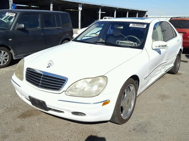 WDBNG70JXYA103708 - 2000 MERCEDES-BENZ S 430 WHITE photo 2