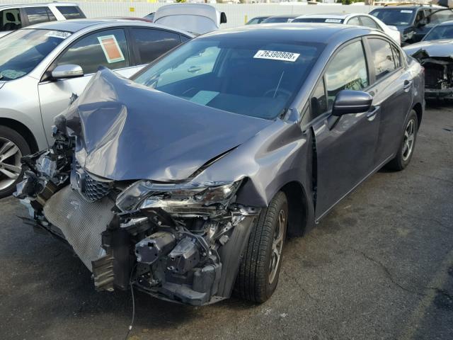 19XFB2F79FE255508 - 2015 HONDA CIVIC SE GRAY photo 2