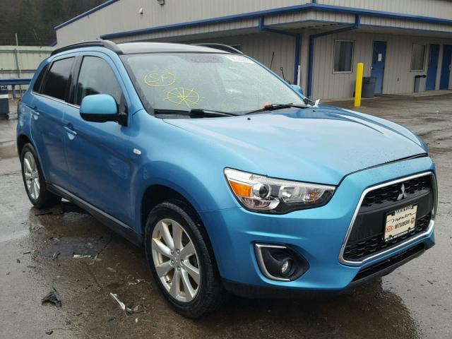 4A4AR4AU0DE007857 - 2013 MITSUBISHI OUTLANDER BLUE photo 1