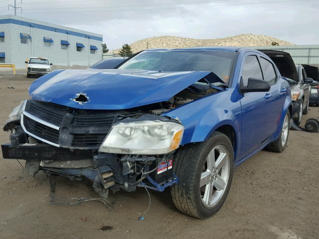 1B3LC56R18N261287 - 2008 DODGE AVENGER SX BLUE photo 2