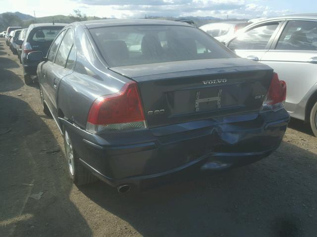 YV1RS592482700522 - 2008 VOLVO S60 2.5T BLUE photo 3