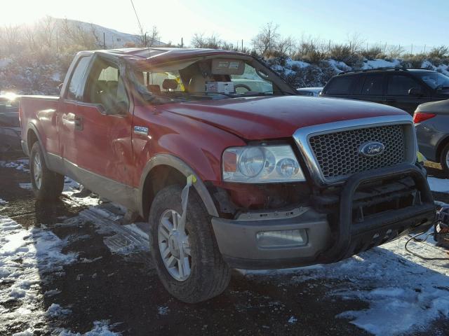 1FTPX14564NB31545 - 2004 FORD F150 RED photo 1