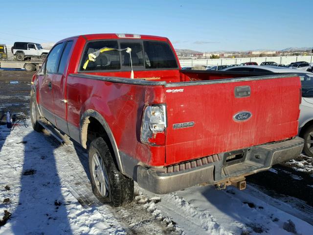 1FTPX14564NB31545 - 2004 FORD F150 RED photo 3