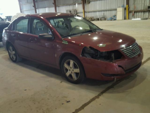 1G8AL55B47Z142970 - 2007 SATURN ION LEVEL RED photo 1