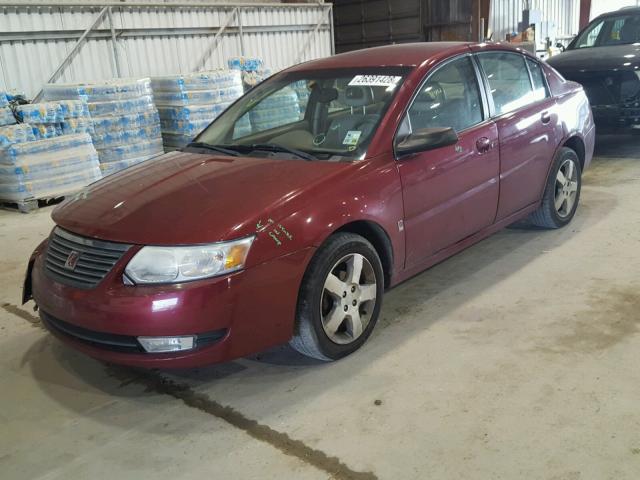 1G8AL55B47Z142970 - 2007 SATURN ION LEVEL RED photo 2