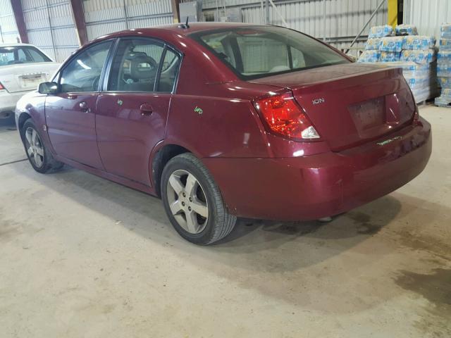 1G8AL55B47Z142970 - 2007 SATURN ION LEVEL RED photo 3