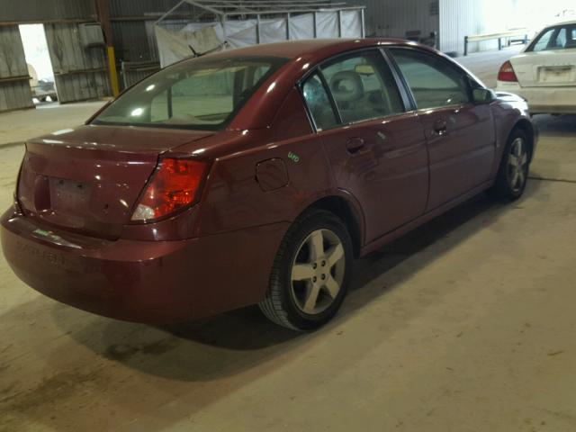 1G8AL55B47Z142970 - 2007 SATURN ION LEVEL RED photo 4